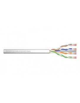 Kabel typu linka DIGITUS kat.6, U/UTP, AWG 26/7, LSOH, 100m, szary - DIGITUS Professional