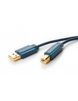 Kabel USB 2.0 M/M HQ złoty 1,8 m - Clicktronic