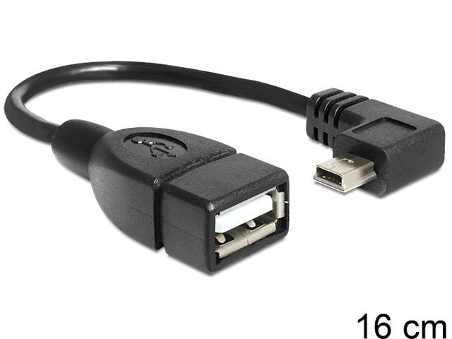 Kabel USB 2.0 - mini USB Delock, 16 cm