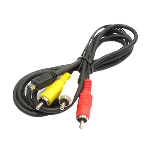 Zdjęcia - Kabel RCA  USB 2.0 wtyk miniUSB  - 3 wtyki  (cinch) 1.8m (foto Philips)
