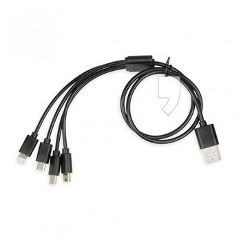 Kabel USB/8-Pin/microUSB/miniUSB/USB-C IBOX IKUM4W1, 0.6 m - IBOX