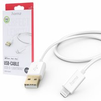 Kabel USB A - Lightning Hama 1,5m do iPhone biały