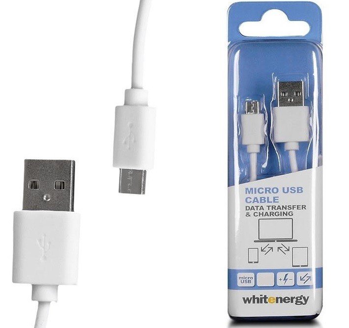Zdjęcia - Kabel Whitenergy  USB-A - microUSB-A  09968, 0.3 m 