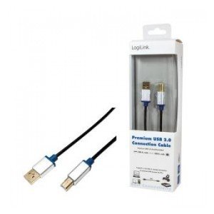 Kabel USB-A - USB-B LOGILINK Premium BUAB230, 3 m - LogiLink