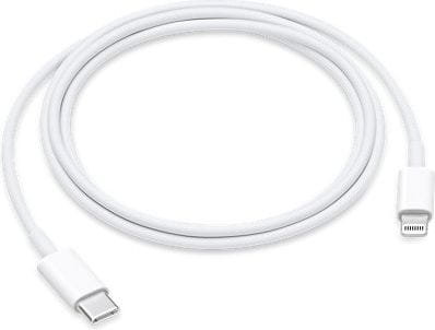 Zdjęcia - Kabel Apple  USB  USB-C - Lightning 1 m Biały  (MQGJ2ZM/A)