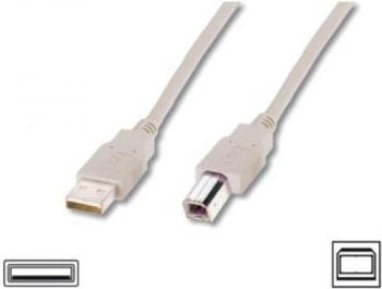 Kabel USB Assmann USB-A - micro-B 5 m Beżowy (AK-300105-050-E) - Assmann