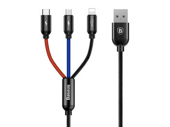 Kabel USB BASEUS Three Primary Colors, 1.2 m - Baseus