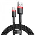 Kabel USB-C BASEUS Cafule 2A 3m, czerwono-czarny - Baseus