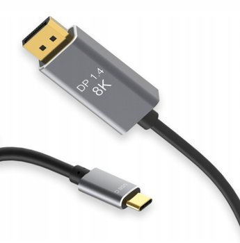 Kabel USB C do Displayport DP 1.4 8K 4K 240 Hz Mac 2 metry - Inny producent