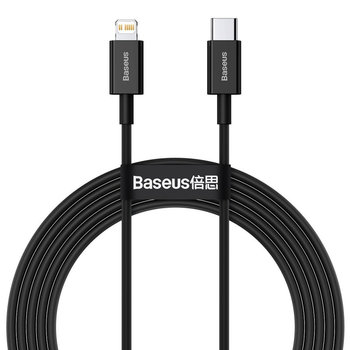 Kabel USB-C do Lightning Baseus Superior Series, 20W, PD, 2m (czarny) - Baseus