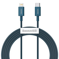 Kabel USB-C do Lightning Baseus Superior Series, 20W, PD, 2m (niebieski)