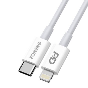 Kabel USB-C do Lightning Foneng X31, 3A, 2M (biały) - Inny producent