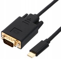 Kabel Usb C Do Vga 1,8M Adapter Prześciówka Macbook PAWONIK