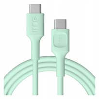 Kabel USB-C Greencell 2 m szybkie ładowanie PD typ C przewód 100W miętowy Greencell