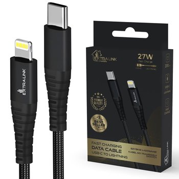 Kabel USB-C - Lightning 27W 2m Szybkie Ładowanie Extralink Smart Life - EXTRALINK