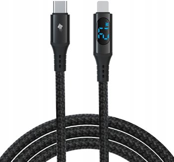 Kabel USB C Lightning do szybkiego ładowania PD 27W 3A 100cm + dane + LCD - Electronica4u