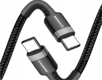Kabel USB-C PD/USB-C Nylonowy oplot Blashorn 1,2 m Quick Charge - Blashorn