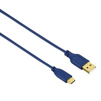 Kabel USB-C - USB 2.0 A FLEXI-SLIM 0.75 M NIEBIESKI