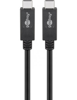 Kabel USB-C™ USB 3.2, 2. generacji, 5A, czarny - Długość kabla 1 m - Goobay