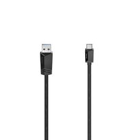 KABEL USB-C, USB-C MĘSKI - USB-A MĘSKI, USB 3.2 GEN1, 5 GBIT-S, 0,75 M H