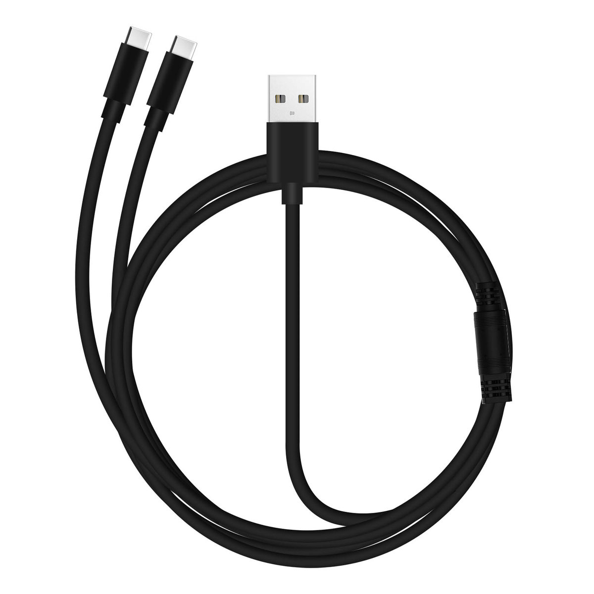 Kabel USB do 2x USB-C 2A Szybkie i bezpieczne ładowanie Solidny Gruby ...