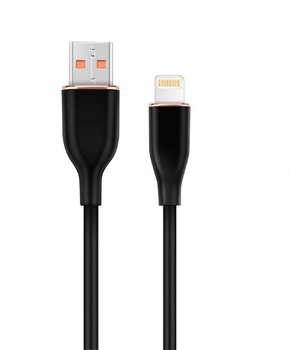 Kabel USB - do 8 pin do ładowania i transmisji danych silikonowy 1.5m czarny Gembird CC-USB2S-AM8PM-1.5M-BK - Gembird