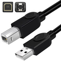Kabel USB do drukarki HP Canon Xerox 1.8m czarny Interlook