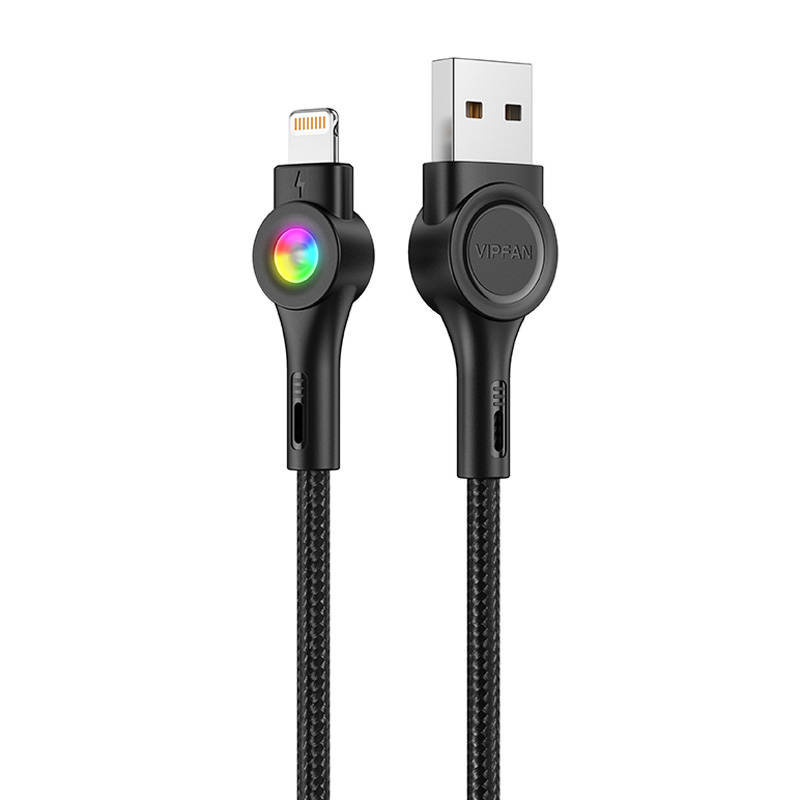 Фото - Кабель Colorful Kabel USB do Lightning Vipfan  X08, 3A, 1.2m  (czarny)
