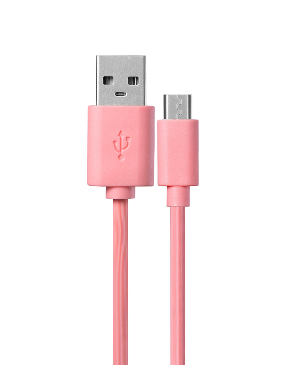 Фото - Кабель Kabel USB do Micro-USB Różowy