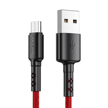 Kabel USB do Micro USB Vipfan X02, 3A, 1.2m (czerwony) - Inny producent