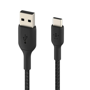 Kabel USB do USB-C 18 W Pleciony nylon 1 m Ładowanie i synchronizacja Czarny - Belkin