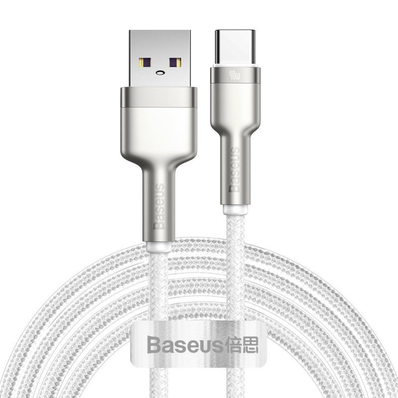 Фото - Кабель BASEUS Kabel USB do USB-C  Cafule, 40W, 2m  (biały)
