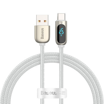 Kabel USB do USB-C Baseus Display, 5A, 1m (biały) - Baseus