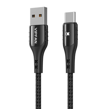 Kabel USB do USB-C Vipfan Colorful X13, 3A, 1.2m (czarny) - Inny producent