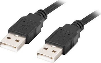 Kabel USB Lanberg USB-A - USB-A 0.5 m Czarny (CA-USBA-20CU-0005-BK) - LANBERG