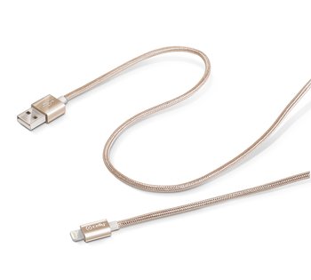 Kabel USB - Lightning CELLY USBLIGHTTEXGD, 1 m - Celly