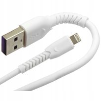 Kabel USB LIGHTNING do iPhone 1m WZMOCNIONY biały Przewód do ładowania Telefonu