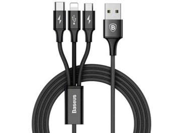 Kabel USB - Lightning/microUSB/USB-C BASEUS CAMLT-SU01, 1.2 m - Baseus