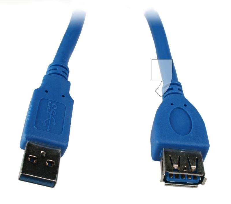 Kabel USB-M - USB-F GEMBIRD CCP-USB3-AMAF-6, 1.8 m-Zdjęcie-0