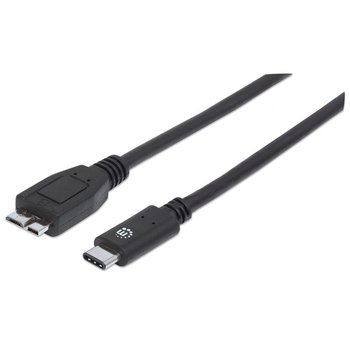 Kabel USB Manhattan USB 3.0MicroB, USB 3.1 SuperSpeed 1m - Manhattan