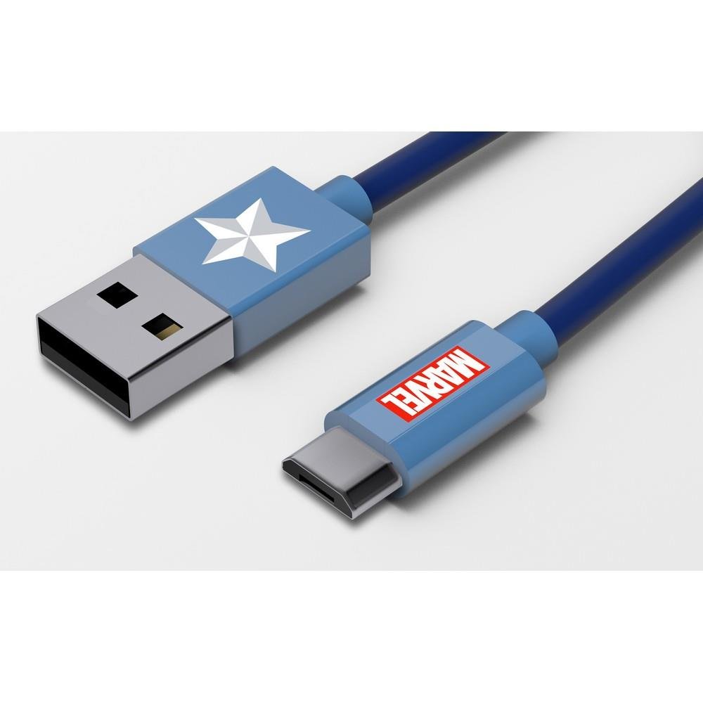 Kabel USB - micro USB TRIBE Marvel Captain America, 1.2 m