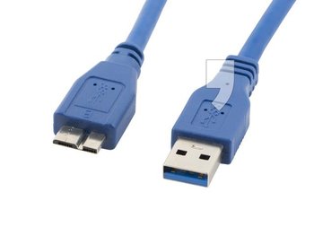 Kabel USB - microUSB-B LANBERG CA-US3M-10CC-0005-B, 0.5 m - LANBERG