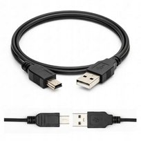 Kabel Usb Mini Usb Do Nawigacji Kamery Aparatu Telefonu Przewód Czarny 0,8M GSM-HURT
