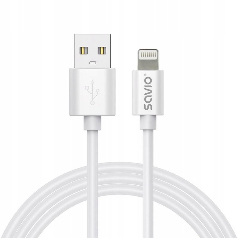 Kabel USB SAVIO CL-192 USB-A do Lightning 1m biały