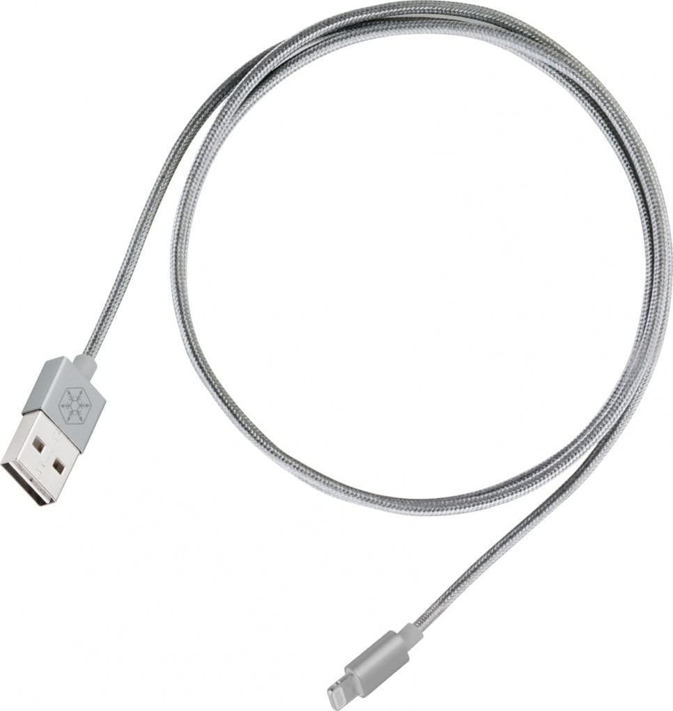 Zdjęcia - Kabel SilverStone  USB  USB-A - Lightning 1 m Grafitowy  (52014)