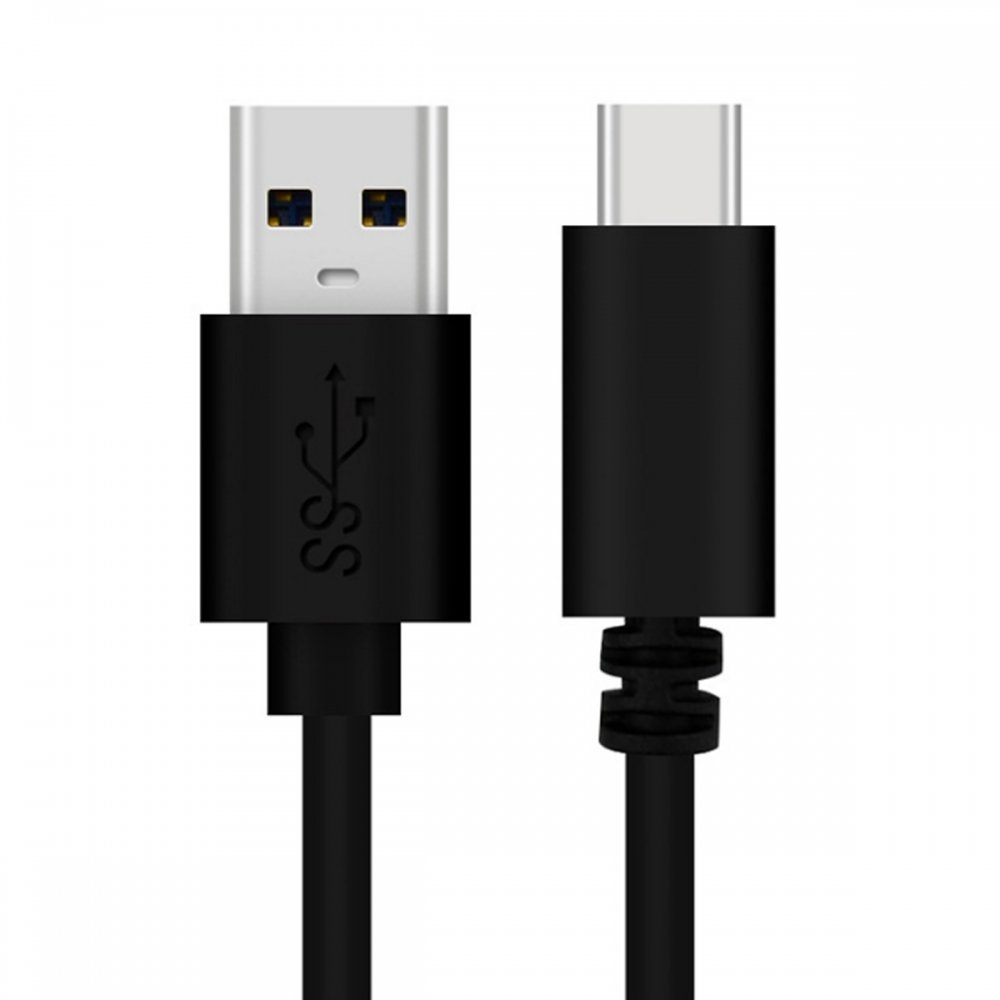 Zdjęcia - Listwa przeciwprzepięciowa / przedłużacz Omega Kabel USB Typ C 1M Czarny  Pbh 