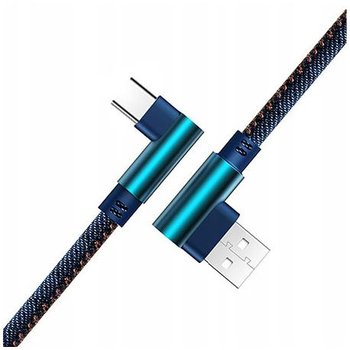Kabel USB Typ-C Szybkie ładowanie  Angle 90° 2m - Jeans - EtuiStudio