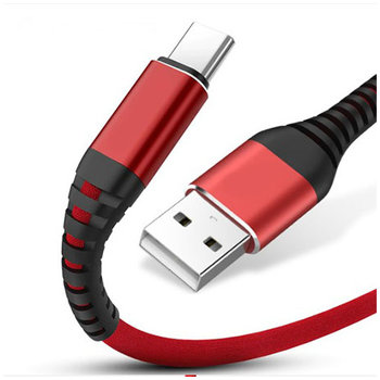 Kabel USB Typ-C szybkie ładowanie Fast Charge 3.1A - Czerwony - EtuiStudio