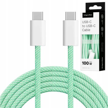 Kabel USB typu C Kruger&Matz Basic zielony 100 W 1 m - Krüger&Matz