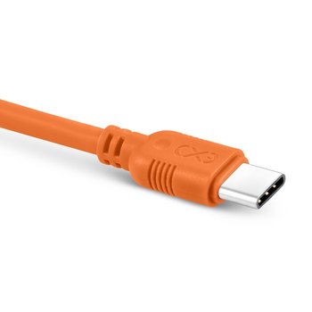 Kabel USB - USB-C eXc WHIPPY 2m pomarańczowy - eXc